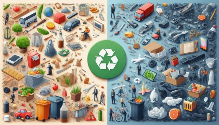 Diferença entre reciclagem e reutilização